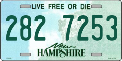 NH license plate 2827253