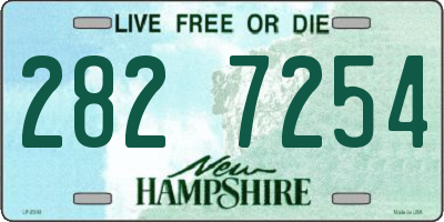 NH license plate 2827254