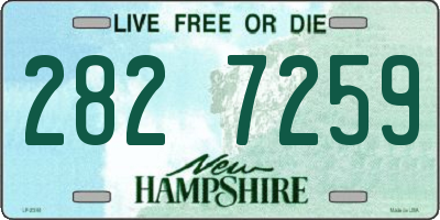 NH license plate 2827259