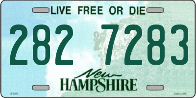 NH license plate 2827283
