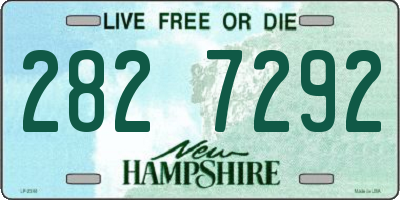 NH license plate 2827292