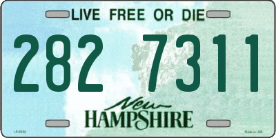 NH license plate 2827311