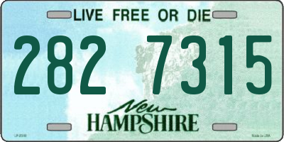 NH license plate 2827315