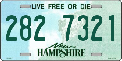 NH license plate 2827321
