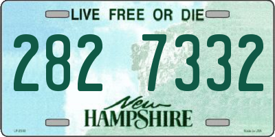 NH license plate 2827332