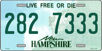 NH license plate 2827333