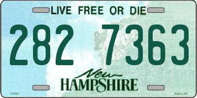 NH license plate 2827363