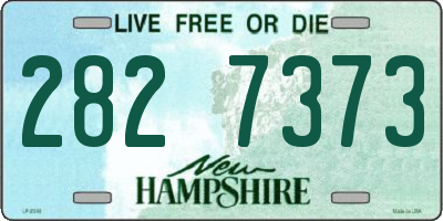 NH license plate 2827373