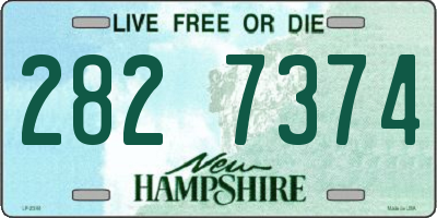 NH license plate 2827374