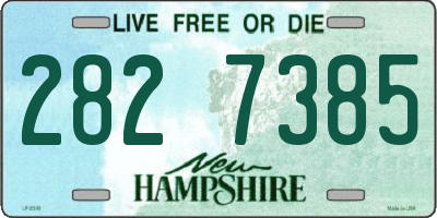 NH license plate 2827385