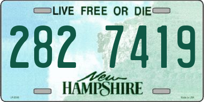 NH license plate 2827419