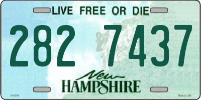 NH license plate 2827437