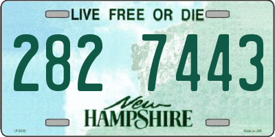 NH license plate 2827443