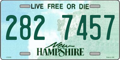 NH license plate 2827457