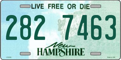 NH license plate 2827463