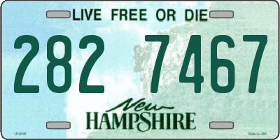 NH license plate 2827467
