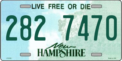 NH license plate 2827470