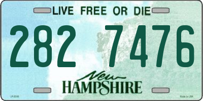NH license plate 2827476
