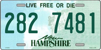 NH license plate 2827481