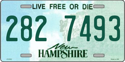 NH license plate 2827493