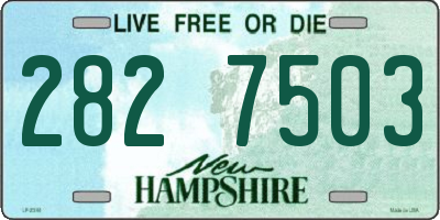 NH license plate 2827503