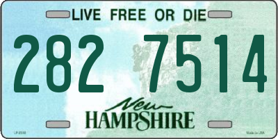 NH license plate 2827514