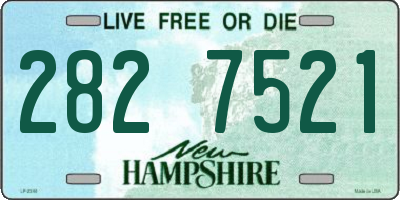 NH license plate 2827521