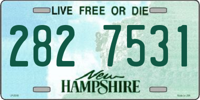 NH license plate 2827531