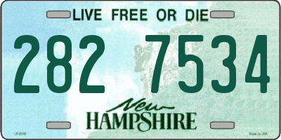 NH license plate 2827534