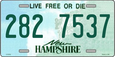 NH license plate 2827537