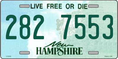 NH license plate 2827553