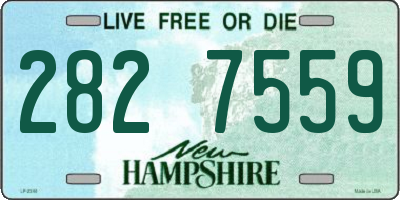 NH license plate 2827559