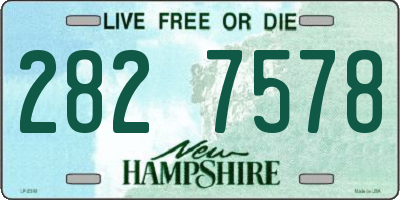 NH license plate 2827578