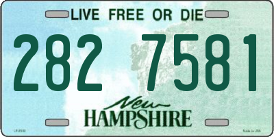 NH license plate 2827581