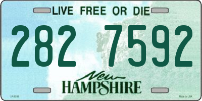 NH license plate 2827592