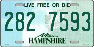NH license plate 2827593