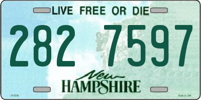NH license plate 2827597