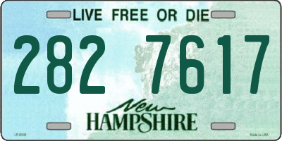 NH license plate 2827617