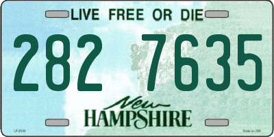 NH license plate 2827635