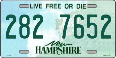 NH license plate 2827652