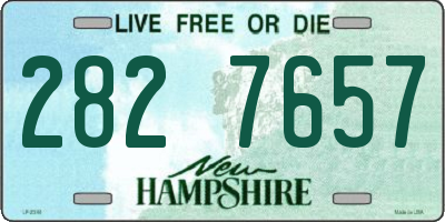 NH license plate 2827657