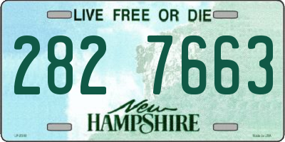 NH license plate 2827663
