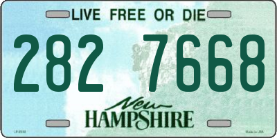 NH license plate 2827668