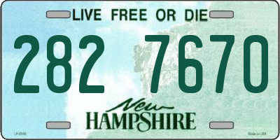 NH license plate 2827670