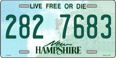 NH license plate 2827683