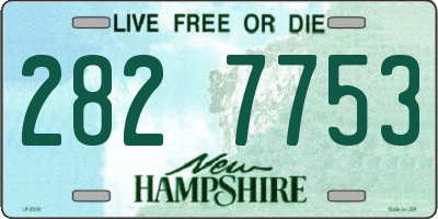 NH license plate 2827753