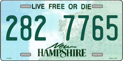 NH license plate 2827765