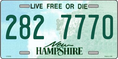 NH license plate 2827770