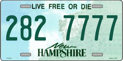 NH license plate 2827777