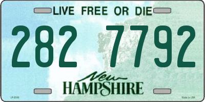 NH license plate 2827792